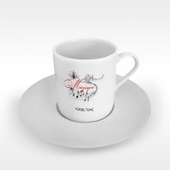 Kişiye Özel Mesleki Müzisyen Türk Kahvesi Fincanı