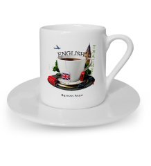 Kişiye Özel İngilizce Öğretmeni Türk Kahvesi Fincanı - 8