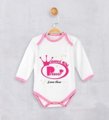 Kişiye Özel Annesi Gibi Prenses Kız Bebek Zıbın - 1