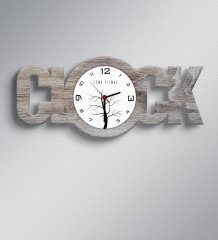 Kişiye Özel Clock Ahşap Duvar Saati - 6