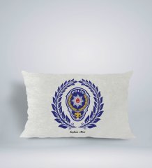 Kişiye Özel İsimli Polis Tasarımlı Dikdörtgen Araç Koltuk Yastığı-3