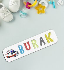 BK Toys Çocuklara Özel İsimli Figürlü Ahşap Eğitici Yapboz Puzzle-19