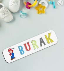 BK Toys Çocuklara Özel Fotoğraflı Super Mario Ahşap Eğitici Yapboz Puzzle