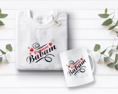 Kişiye Özel Canım Babam Tasarımlı Beyaz Tişört ve Kupa Seti-7