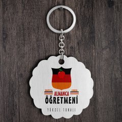 Kişiye Özel Almanca Öğretmeni Tasarımlı Anahtarlık