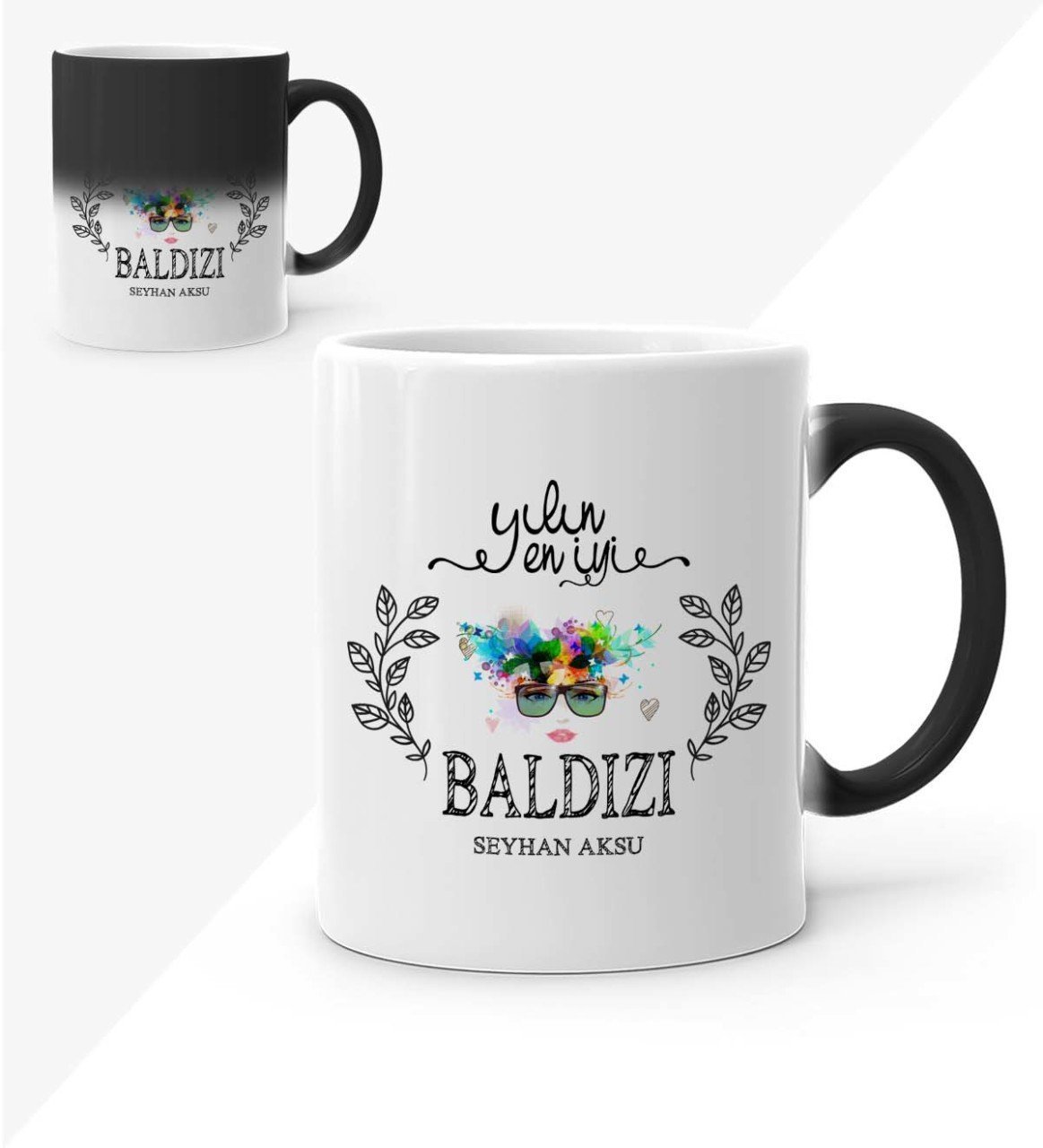 Kişiye Özel Yılın En İyi Baldızı Sihirli Kupa Bardak