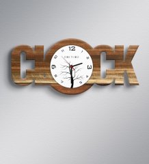 Kişiye Özel Clock Ahşap Duvar Saati - 3