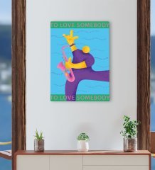BK Gift Cafe & Bar & Restaurant Konseptli Kanvas Tablo 30x50cm-95
