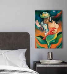 BK Gift Yatak Odası Konseptli Kanvas Tablo 30x50cm-26