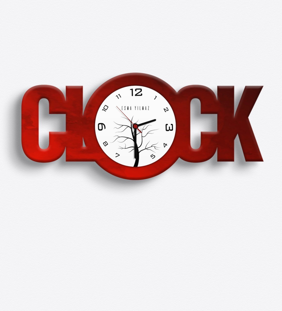 Kişiye Özel Clock Ahşap Duvar Saati - 2