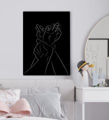 BK Gift Yatak Odası Konseptli Kanvas Tablo 50x70cm-25