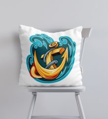 BK Gift Çapa Tasarımlı Yastık-1