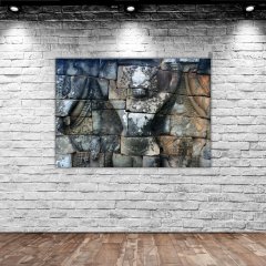 BK Home Alçak Kabartma Tasarımlı Kanvas Tablo 70x100cm-2