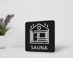 BK Home Sauna Kapı Yönlendirme Levhası-1