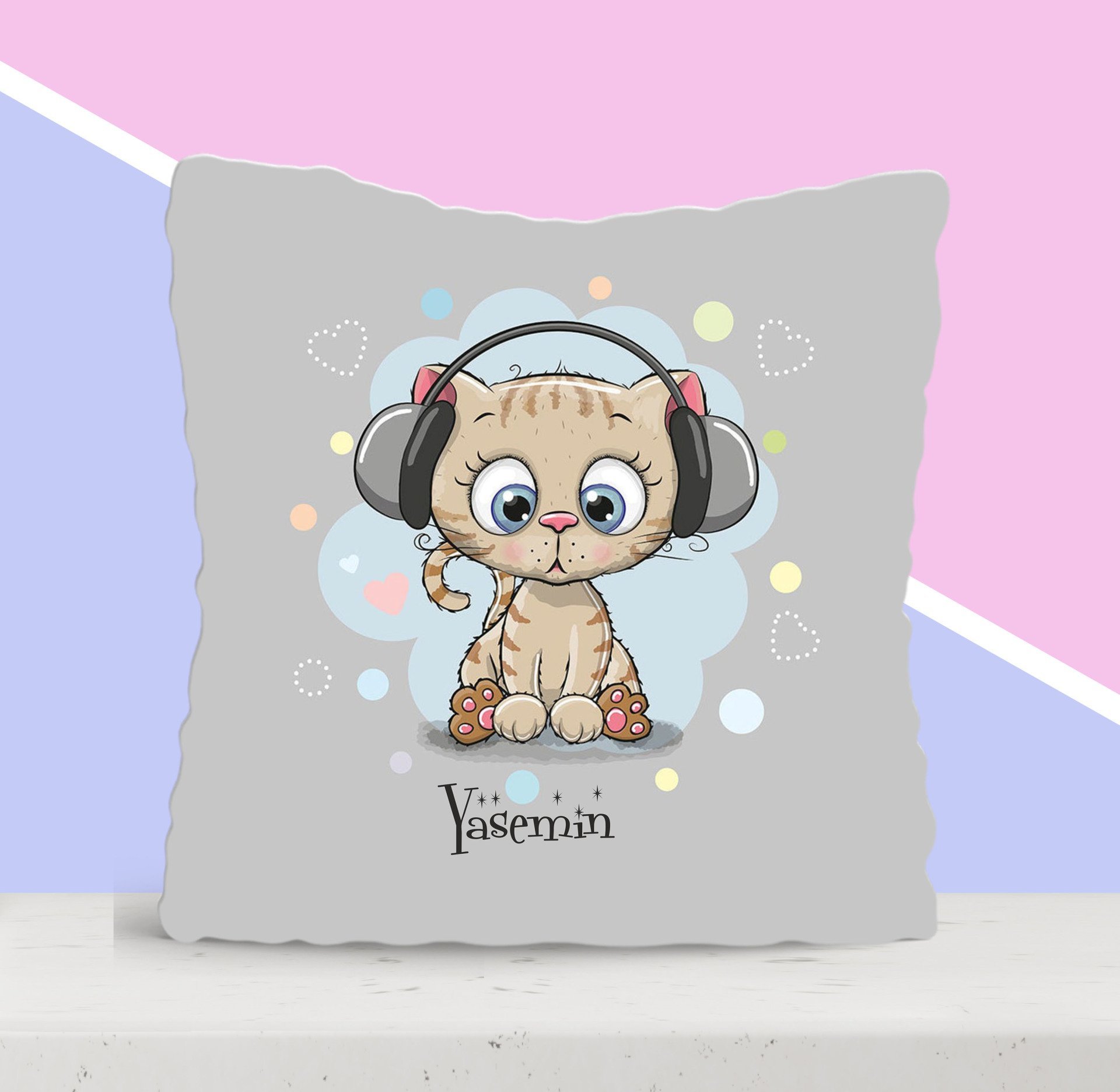 BK Gift Kişiye Özel Sevimli Çocuk Yastık-9