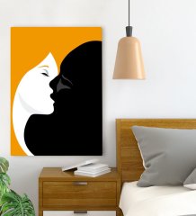 BK Gift Yatak Odası Konseptli Kanvas Tablo 70x100cm-23