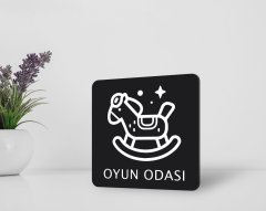 BK Home Oyun Odası Kapı Yönlendirme Levhası-2