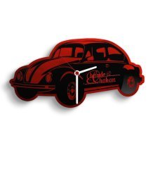 Kişiye Özel Retro Beetle Tasarımlı Ahşap Duvar Saati (Model 1-2)