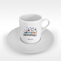 Kişiye Özel Mesleki Kırtasiyeci Türk Kahvesi Fincanı