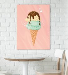 BK Gift Cafe & Bar & Restaurant Konseptli Kanvas Tablo 70x100cm-91