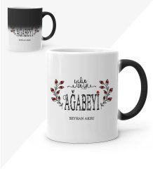 Kişiye Özel Yılın En İyi Ağabeyi Sihirli Kupa Bardak
