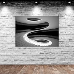 BK Home Üç Boyutlu Spiral Merdiven Tasarımlı Kanvas Tablo 50x70cm-1