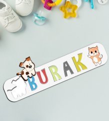 BK Toys Çocuklara Özel İsimli Ahşap Eğitici Yapboz Puzzle-17