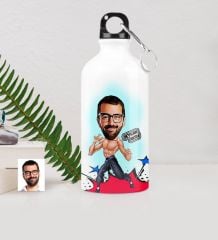 Kişiye Özel Bruce Lee Karikatürlü Metal Suluk (500 ml.)