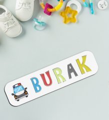 BK Toys Çocuklara Özel İsimli Figürlü Ahşap Eğitici Yapboz Puzzle-3