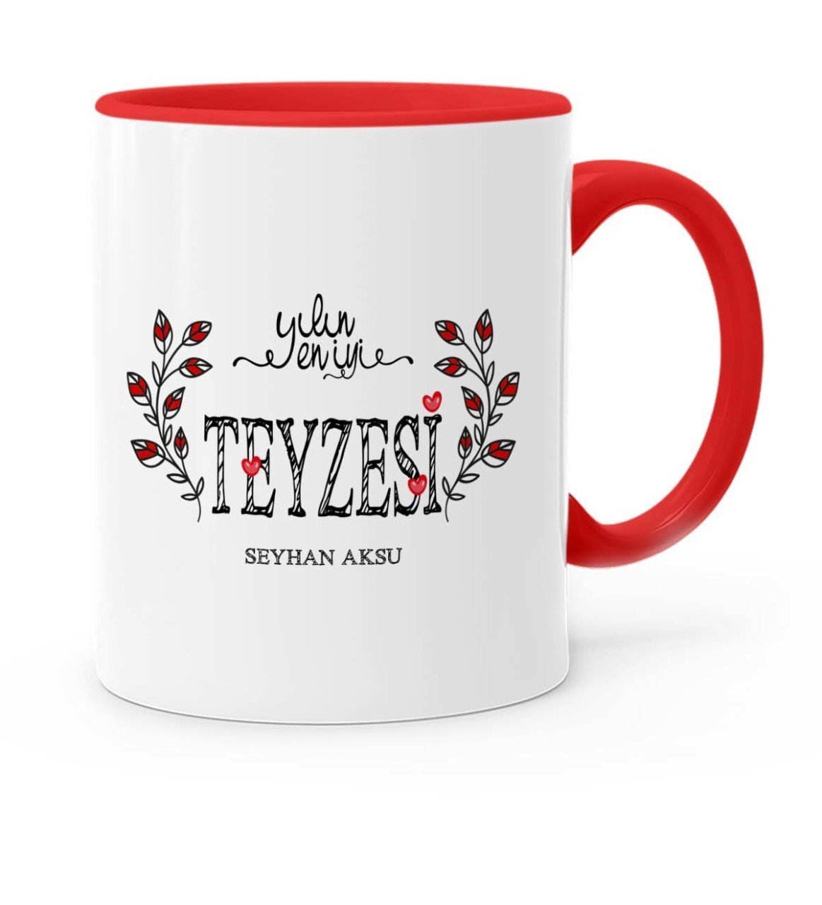 Kişiye Özel Yılın En İyi Teyzesi Kırmızı Kupa Bardak
