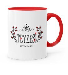 Kişiye Özel Yılın En İyi Teyzesi Kırmızı Kupa Bardak