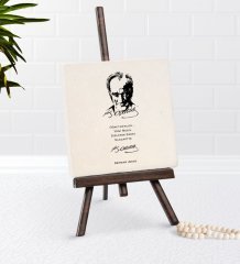 Kişiye Özel Atatürk Öğretmen Şovaleli Doğal Taş-2