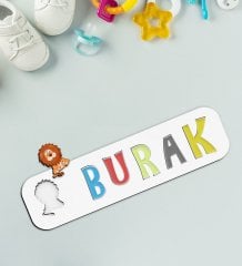 BK Toys Çocuklara Özel İsimli Figürlü Ahşap Eğitici Yapboz Puzzle-1