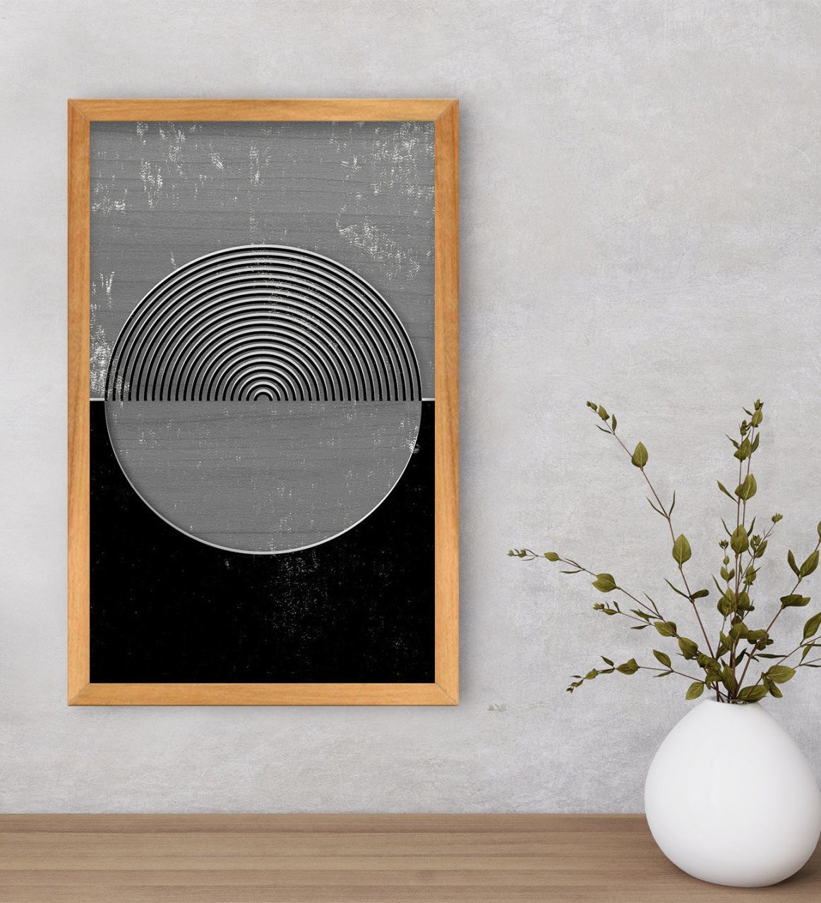 BK Home Modern Art Dekoratif Retro Ahşap Tablo-4