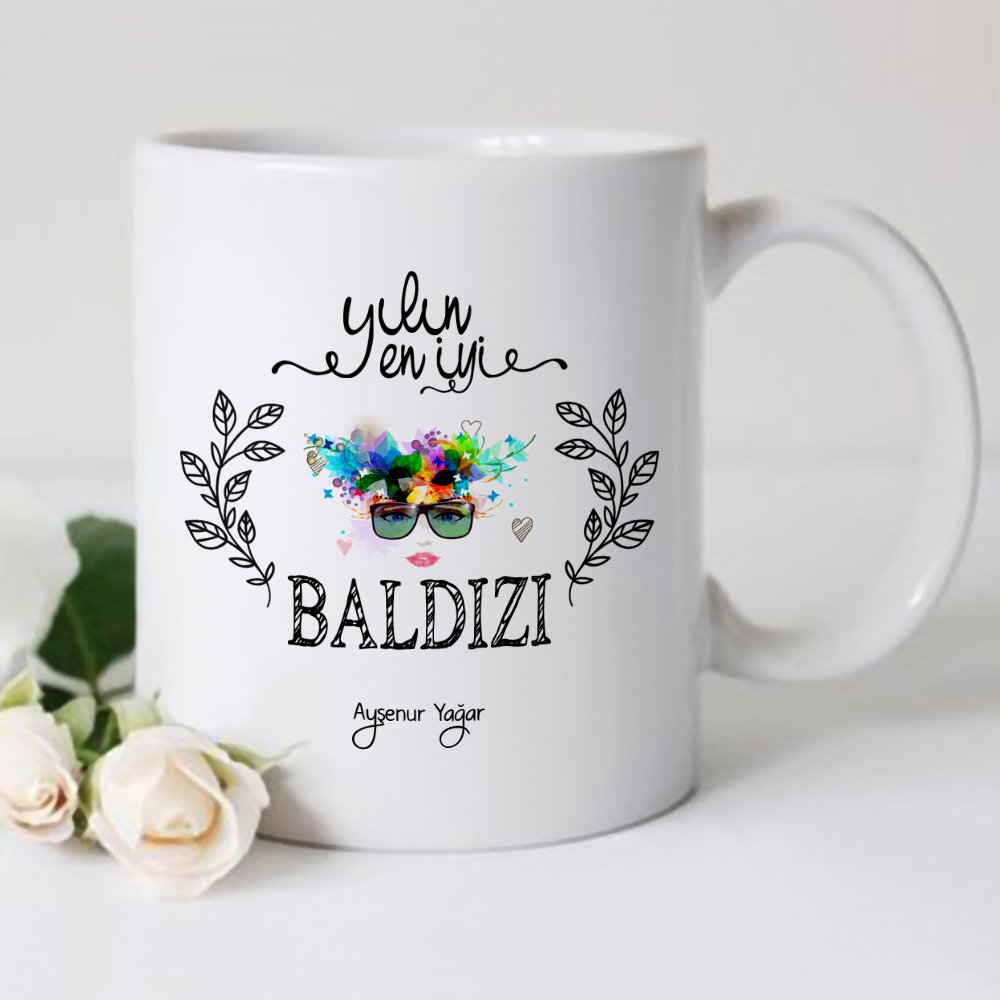 Kişiye Özel Yılın En İyi Baldızı Beyaz Kupa Bardak