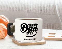 BK Gift Kişiye Özel İsimli Siyah Kulplu Çay & Kahve Fincanı-14, Arkadaşa Hediye, Sevgiliye Hediye