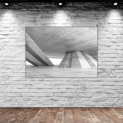 BK Home Üç Boyutlu Eğimli Sütun Tasarımlı Kanvas Tablo 50x70cm-1