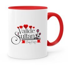 Kişiye Özel Valide Sultan Kırmızı Kupa Bardak - 2