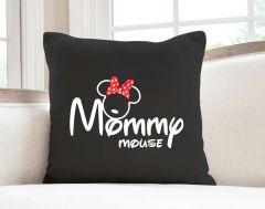 BK Gift Disney Tasarımlı Premium Kumaş Siyah Kırlent Yastık, Ev Hediyesi, Ev Dekorasyonu, Dekoratif Hediye-3