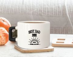 BK Gift Kişiye Özel İsimli Siyah Kulplu Çay & Kahve Fincanı-10, Arkadaşa Hediye, Sevgiliye Hediye