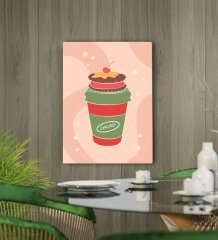 BK Gift Cafe & Bar & Restaurant Konseptli Kanvas Tablo 50x70cm-87