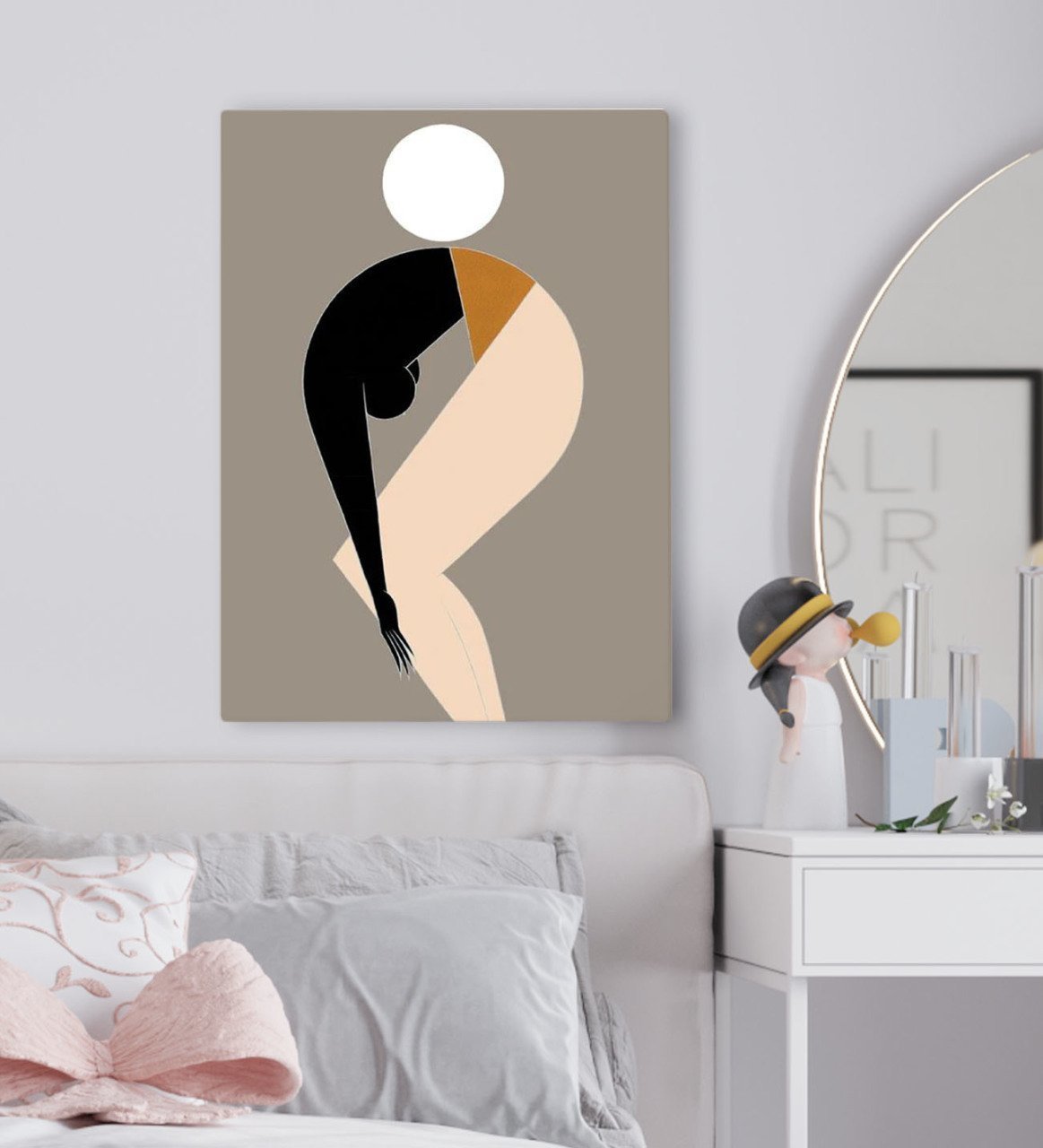 BK Gift Yatak Odası Konseptli Kanvas Tablo 50x70cm-18