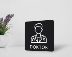 BK Home Doktor Kapı Yönlendirme Levhası-1