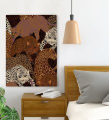 BK Gift Yatak Odası Konseptli Kanvas Tablo 70x100cm-17