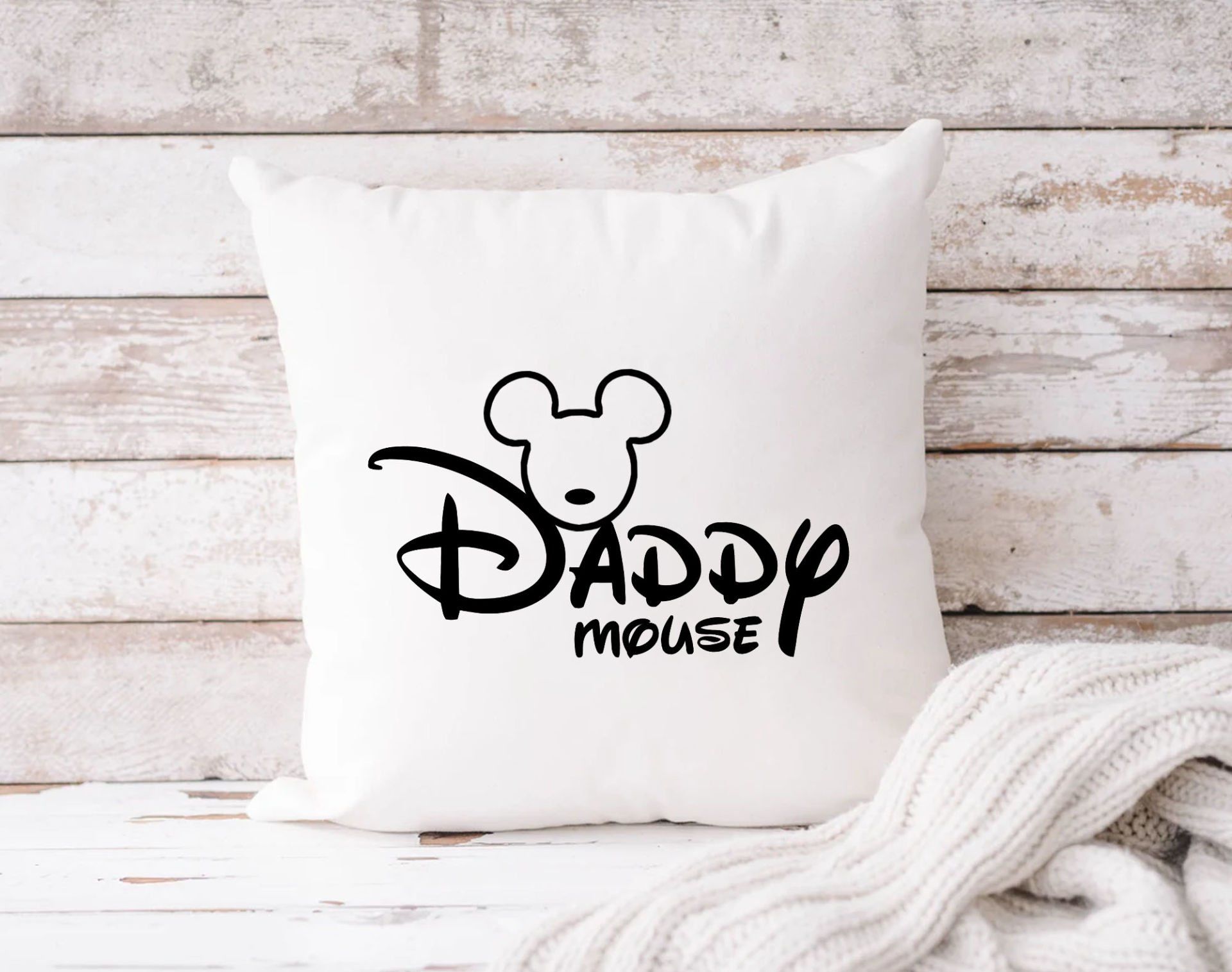 BK Gift Disney Tasarımlı Beyaz Kırlent Yastık, Ev Hediyesi, Ev Dekorasyonu, Dekoratif Hediye-4