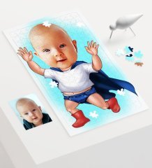 Kişiye Özel Bebek Karikatür 240 Parça A3 Puzzle - 3