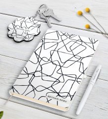 Kişiye Özel İsimli Beyaz Defter Kalem Ve Anahtarlık Hediye Seti-27