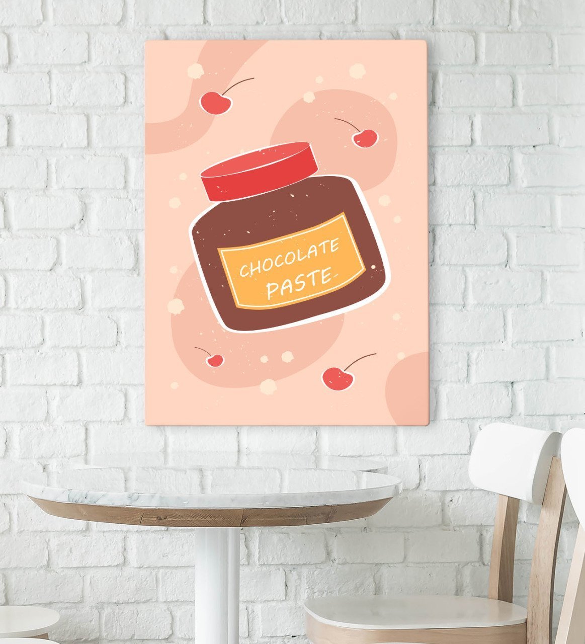 BK Gift Cafe & Bar & Restaurant Konseptli Kanvas Tablo 70x100cm-85