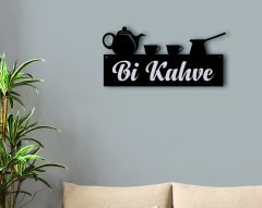 BK Home Bi Kahve Ahşap Duvar Süsü