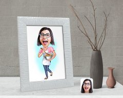 Kişiye Özel Ev Hanımı Anne Karikatürlü Dekoratif Çerçeve-3